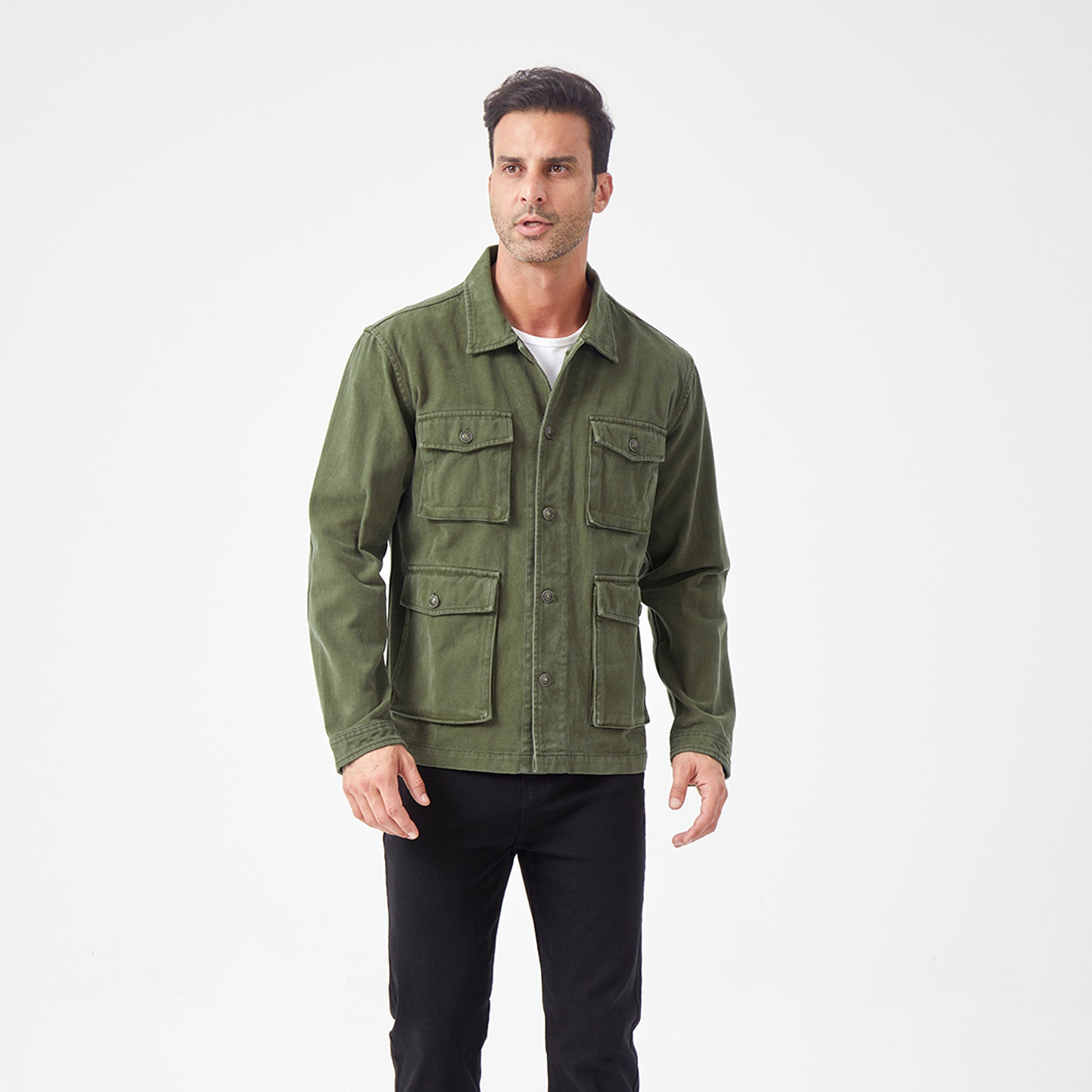 JiaQi Forever M65 Heavyweight Utility Jacket with Waxed Canvas Coating