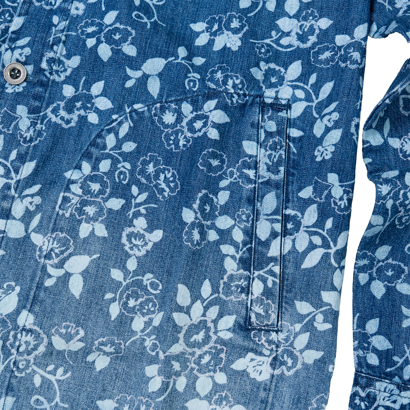 JiaQi Forever Botanical Floral Garment Discharge Print Jacket