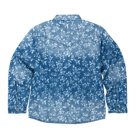 JiaQi Forever Botanical Floral Garment Discharge Print Jacket