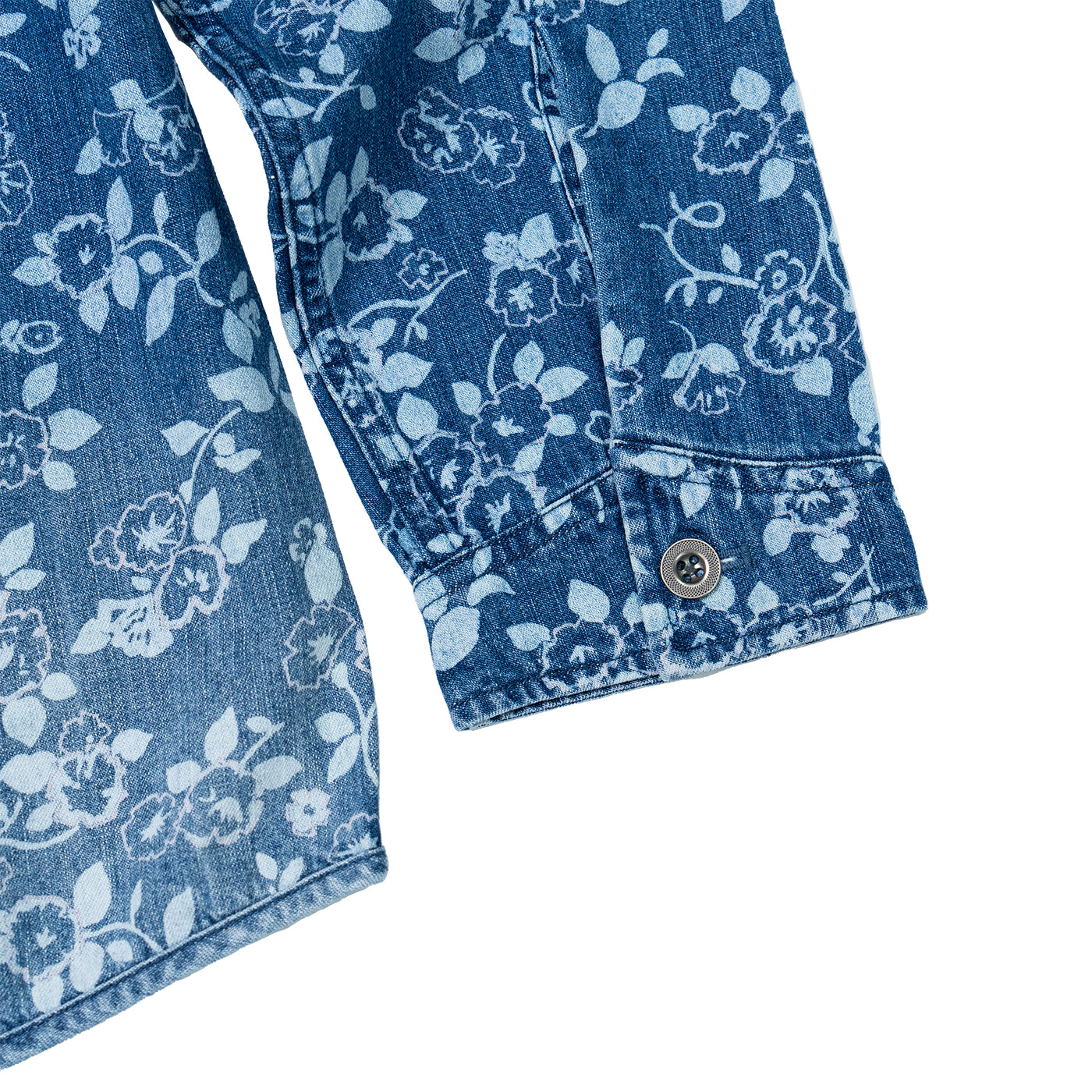 JiaQi Forever Botanical Floral Garment Discharge Print Jacket