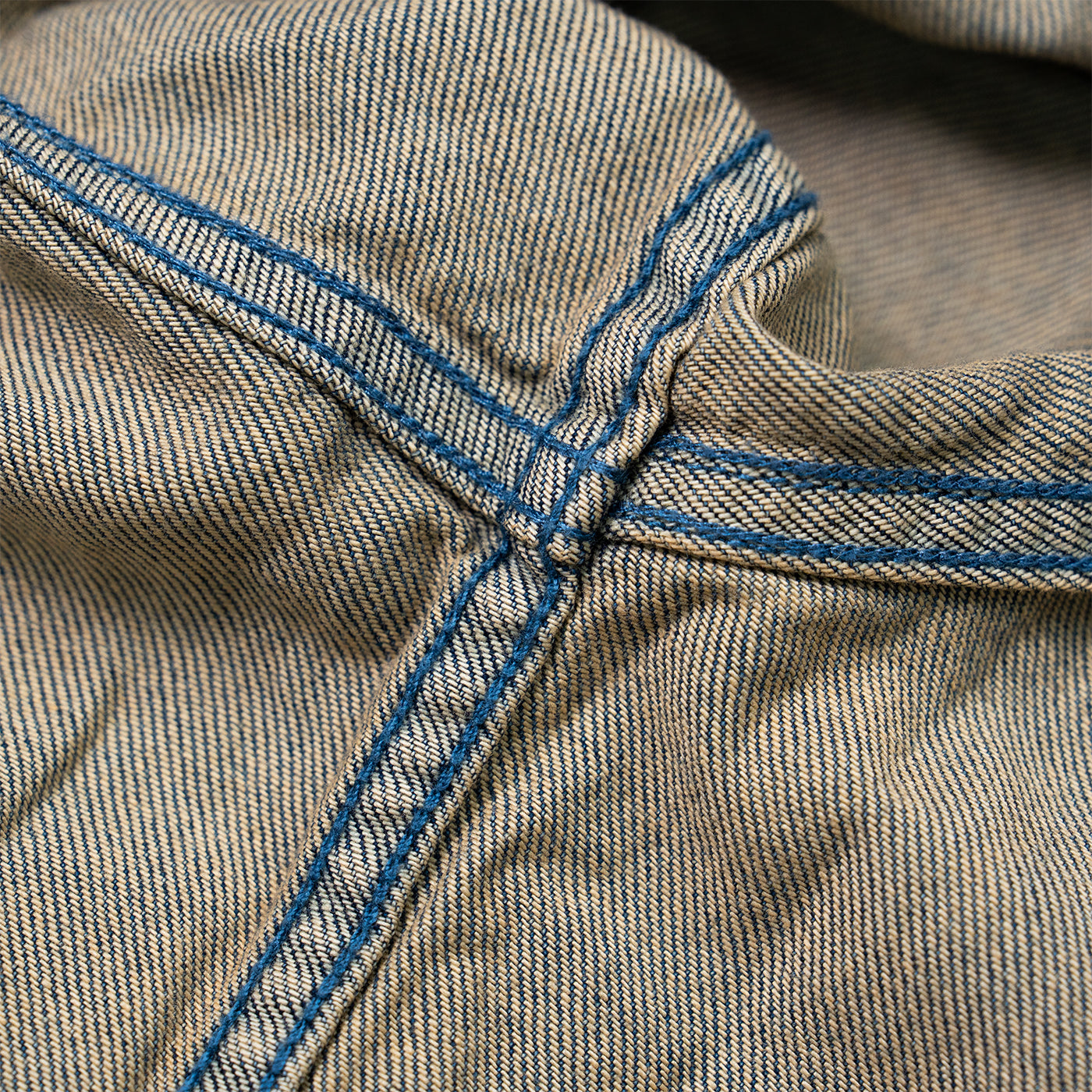 JiaQi Forever Vintage - Inspired Heavy Washed Denim Shirt with Multiple Distressed Holes