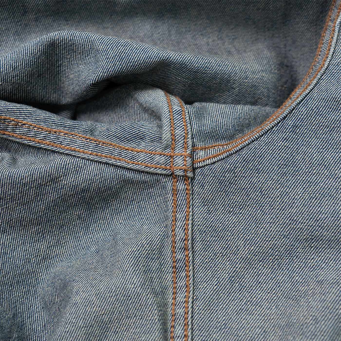 JiaQi Forever Roadrunner Premium Embroidery Distressed Denim Shirt