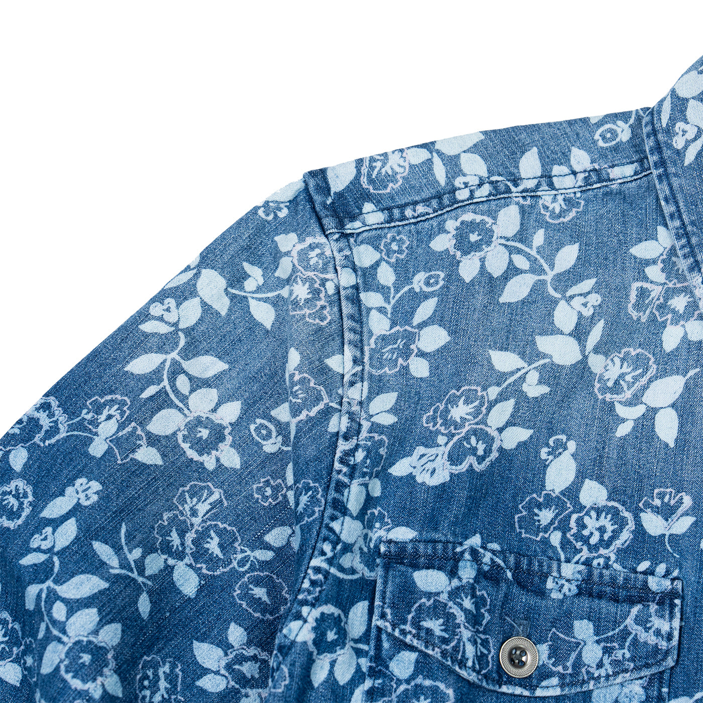 JiaQi Forever Botanical Floral Garment Discharge Print Jacket