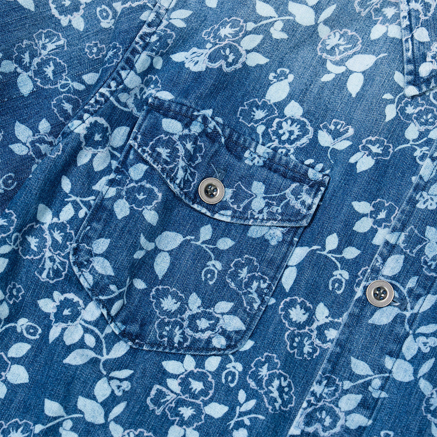 JiaQi Forever Botanical Floral Garment Discharge Print Jacket