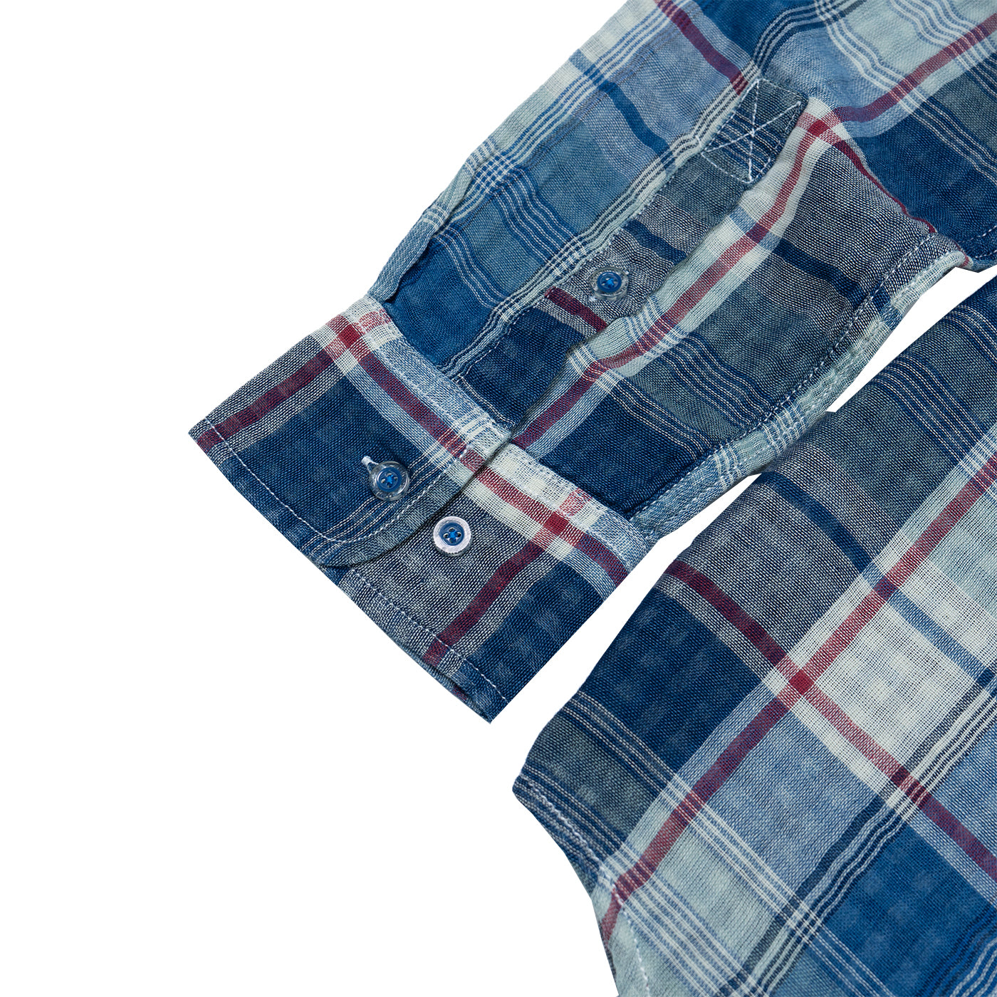 JiaQi Forever Simple Casual Double - Layer Yarn Cotton Plaid Shirt