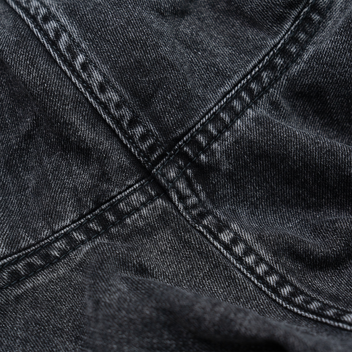 JiaQi Forever 8oz Vintage - Style Snowflake Washed Distressed Denim Shirt