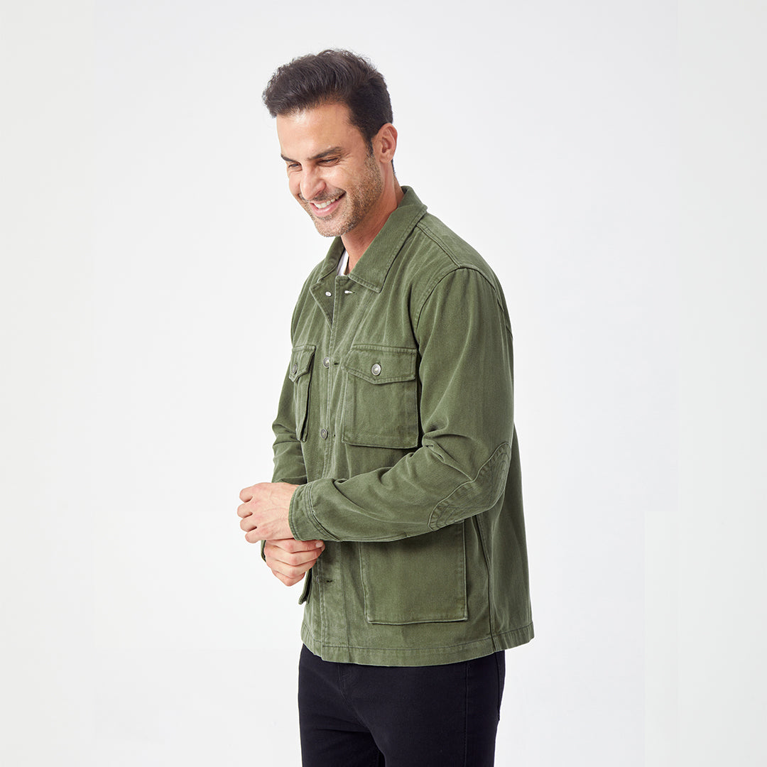 JiaQi Forever M65 Heavyweight Utility Jacket with Waxed Canvas Coating